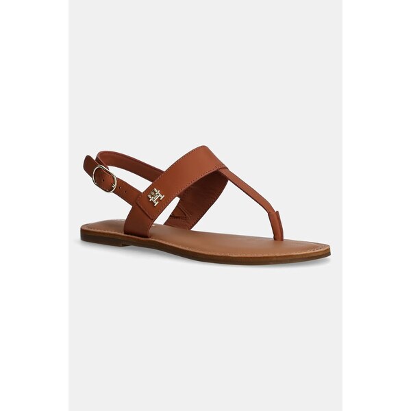 Kožené sandále Tommy Hilfiger LEATHER THONG SANDAL 61816399