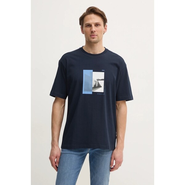 Bavlnené tričko Boss Orange 61937584