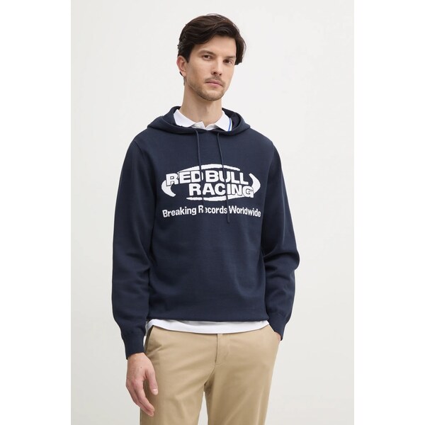 Bavlnený sveter Red Bull Racing x Pepe Jeans INTARSIA HOODY 61990514