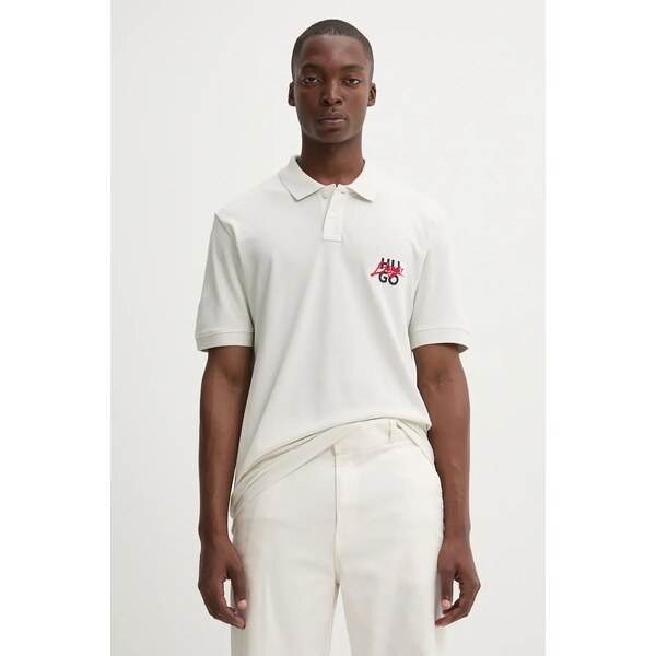 Bavlnené polo tričko HUGO 57789333
