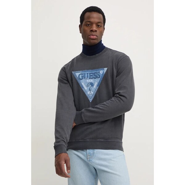 Bavlnená mikina Guess TRIANGLE 57789584