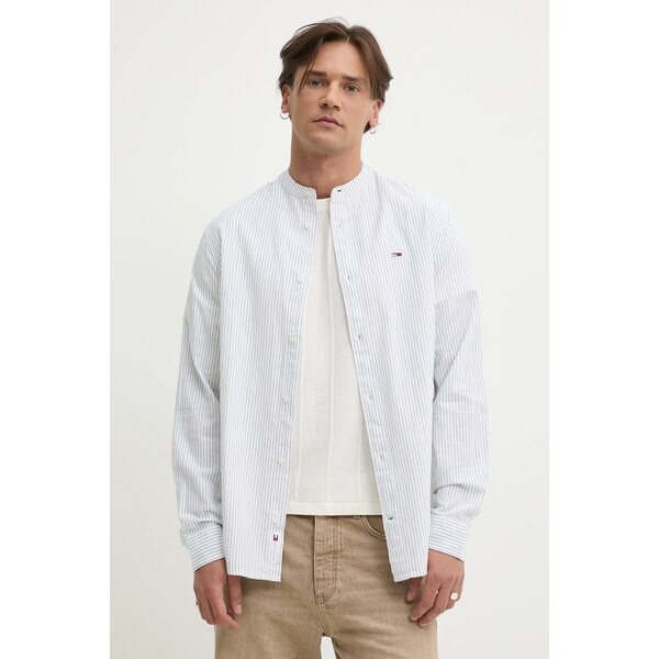 Košeľa s prímesou ľanu Tommy Jeans 62067068