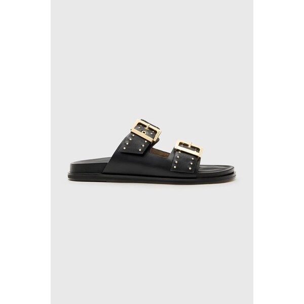 Kožené šľapky AllSaints Magda Stud Sandal 63996954