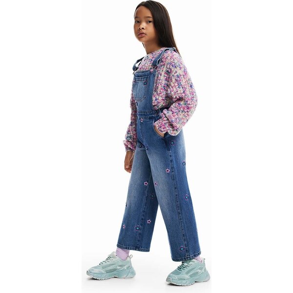 Detské rifľové nohavice na traky Desigual 58016760