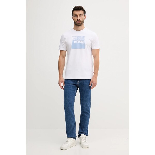 Bavlnené tričko BOSS Orange Te_Wheel 63800620