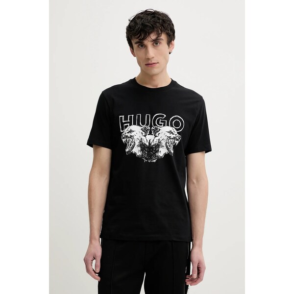 Bavlnené tričko HUGO Durro 62398759