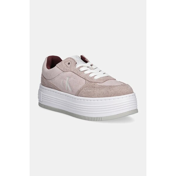 Semišové tenisky Calvin Klein Jeans BOLD PLATF LACEUP LOW MG SUEDE 58394686