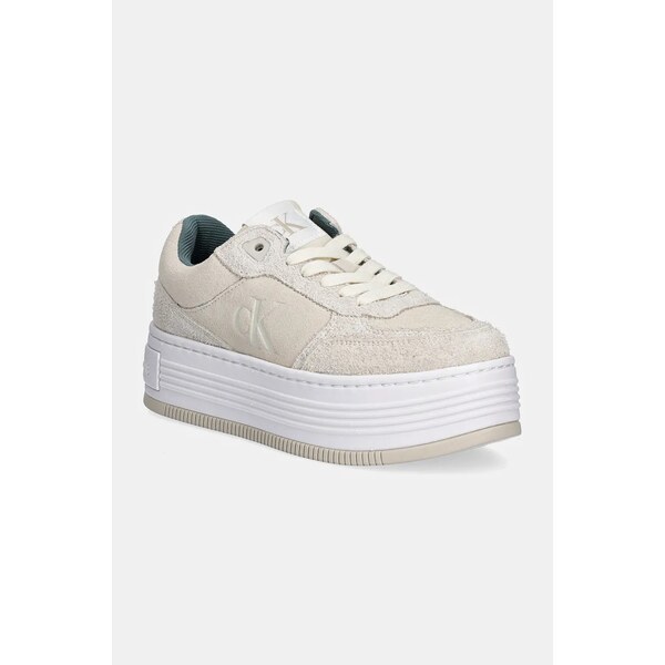 Semišové tenisky Calvin Klein Jeans BOLD PLATF LACEUP LOW MG SUEDE 58374362