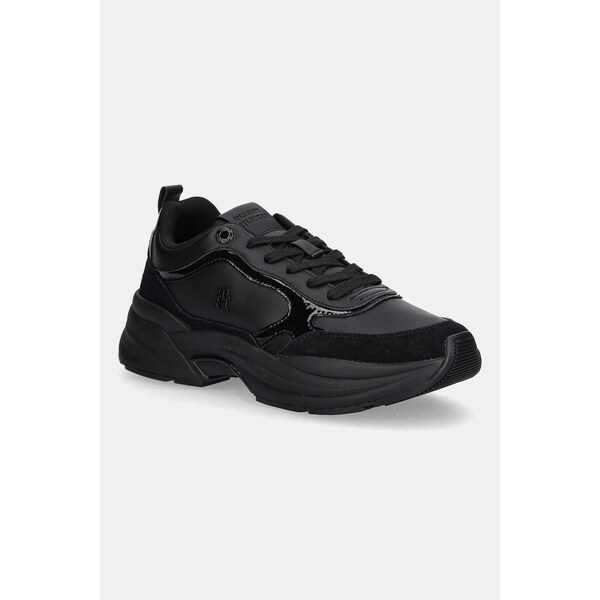 Kožené tenisky Tommy Hilfiger TH CHUNKY RUNNER PATENT 65008276