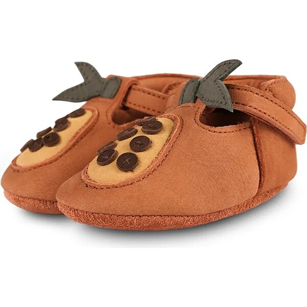 Semišové topánky pre bábätká Donsje Nanoe Shoes Papaya 62458946