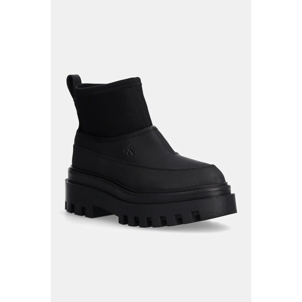 Členkové topánky Calvin Klein Jeans FLATFORM RAINBOOT LOW MG R 58416720