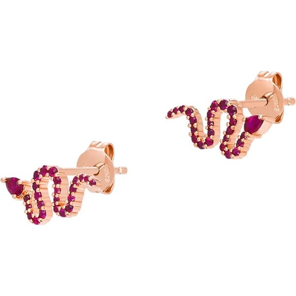 Strieborné pozlátené náušnice Emporio Armani 58986995