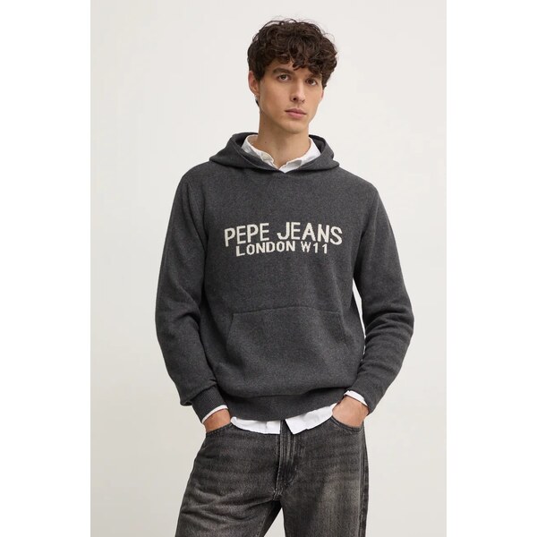 Sveter s prímesou vlny Pepe Jeans CARSON 58987485