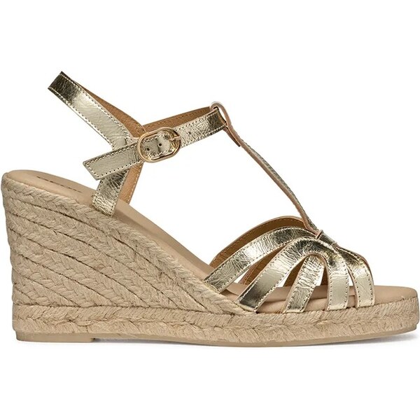Kožené espadrilky Geox D GELSA 62478706