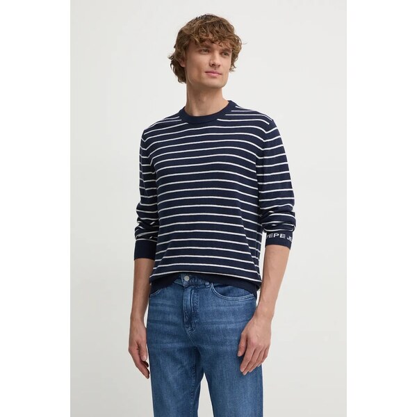 Sveter s prímesou vlny Pepe Jeans NEW ANDRE STRIPES 58987516