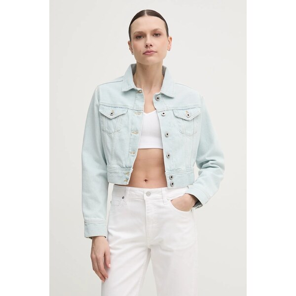Rifľová bunda Pepe Jeans CROPPED JACKET 62575734