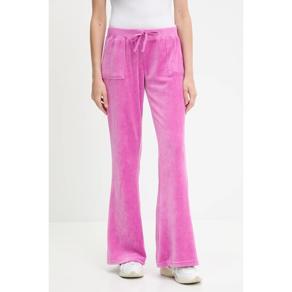 Velúrové tepláky Juicy Couture CAISA LOW RISE PANT 63995306