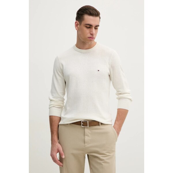 Sveter s prímesou ľanu Tommy Hilfiger 62604481