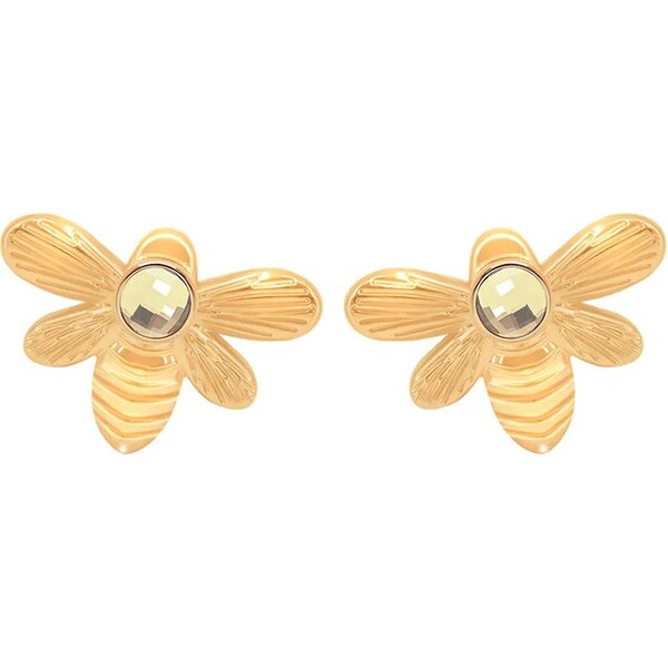 Pozlátené náušnice Lilou Honey 59844999