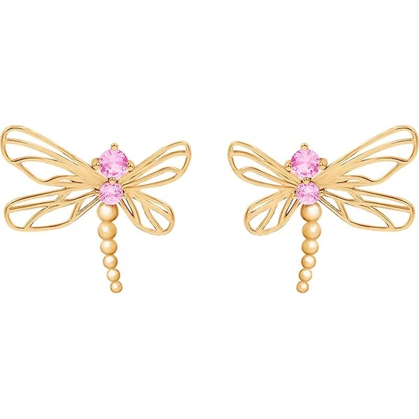 Pozlátené náušnice Lilou Dragonfly 59845014