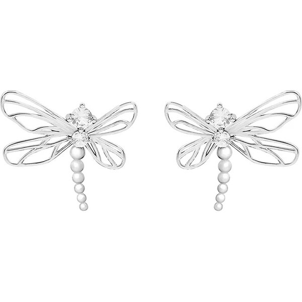 Postriebrené náušnice Lilou Dragonfly 59845008