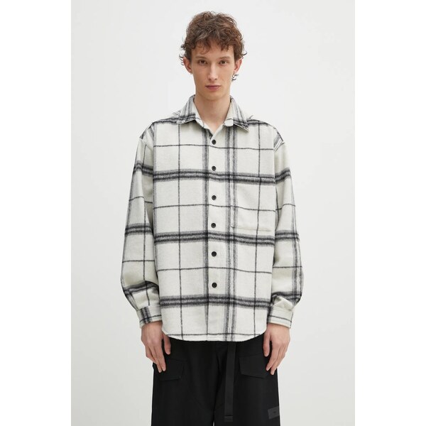 Košeľa s prímesou vlny MKI MIYUKI ZOKU Check Flannel Shirt 63658798