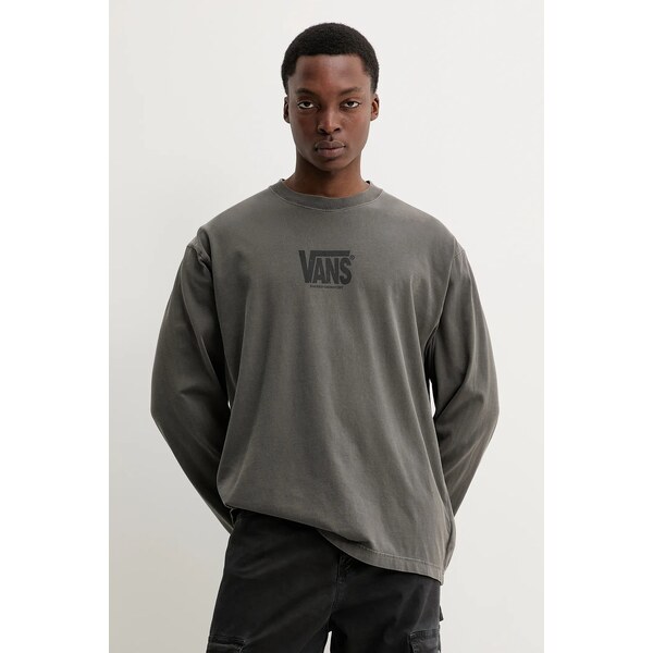 Bavlnené tričko s dlhým rukávom Vans 62945621