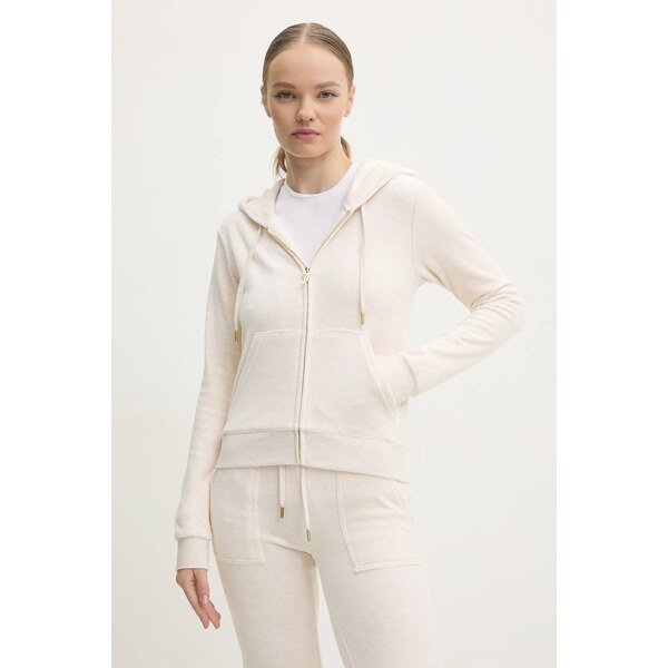 Velúrová mikina Juicy Couture ROBERTSON GOLD 60319798