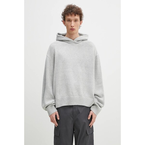 Sveter s prímesou vlny MKI MIYUKI ZOKU Mohair Blend Knit Hoody 63658808