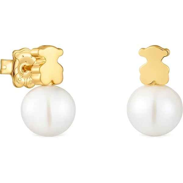 Strieborné pozlátené náušnice Tous 64189647