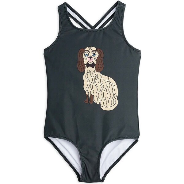 Jednodielne detské plavky Mini Rodini Dashing dog 66512147