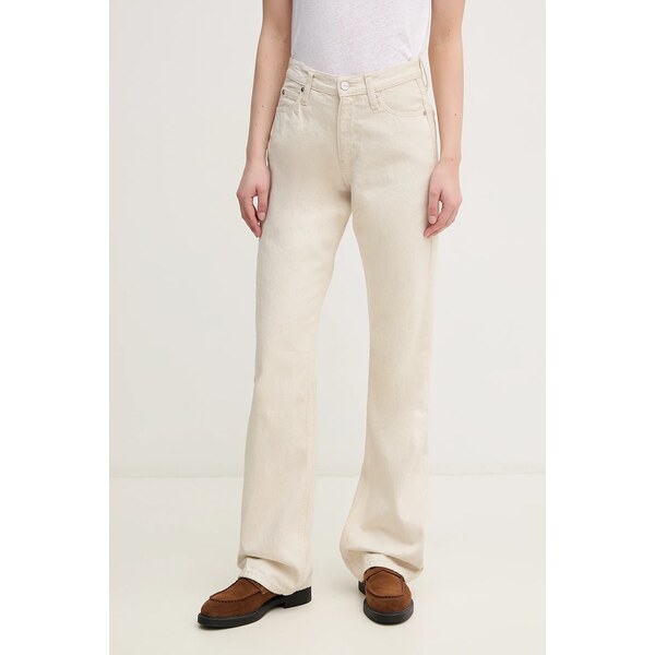 Džínsy s prímesou ľanu Calvin Klein 62787041