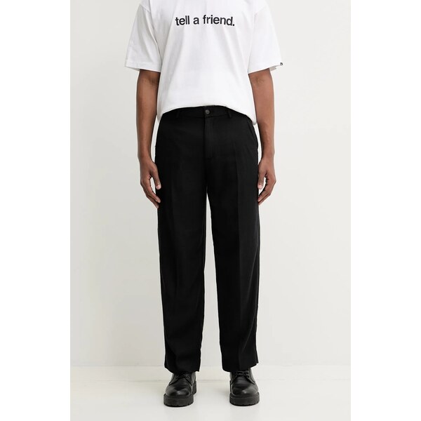 Nohavice s prímesou ľanu Abercrombie & Fitch 62791643