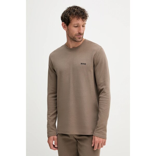 Tričko s dlhým rukávom BOSS Waffle LS-Shirt 64285641