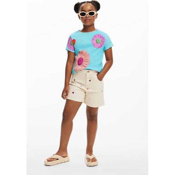 Detské rifľové krátke nohavice Desigual 64326232