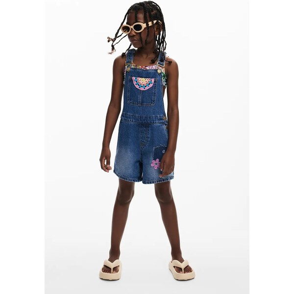 Detské rifľové nohavice na traky Desigual 64326235