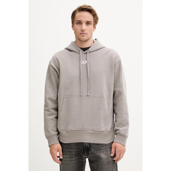 Bavlnená mikina Diesel S-MACS-HOOD-OD 64346007