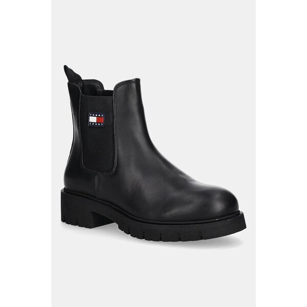 Topánky chelsea Tommy Jeans TJW CHELSEA LEATHER BOOT 65238436
