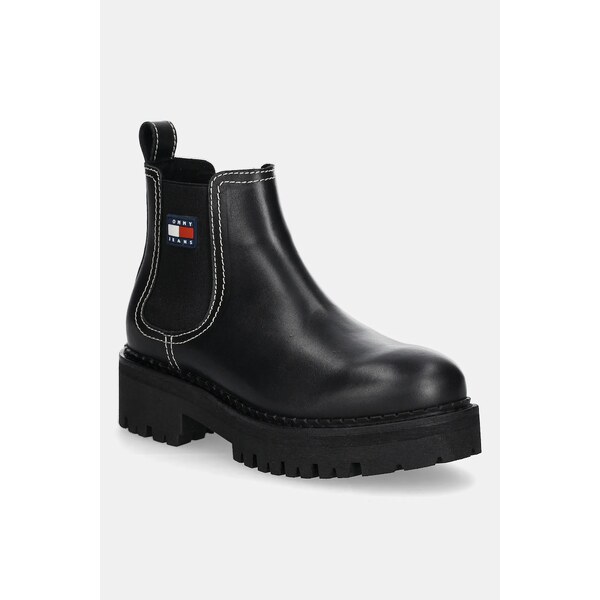 Kožené topánky chelsea Tommy Jeans TJW URBAN CHELSEA BOOT 65238590