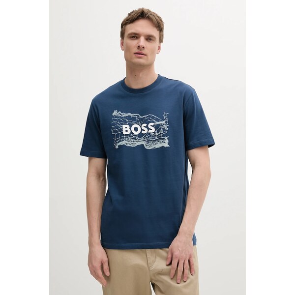 Bavlnené tričko BOSS Orange 63337592