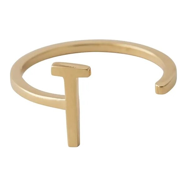 Strieborný pozlátený prsteň Design Letters 60861036