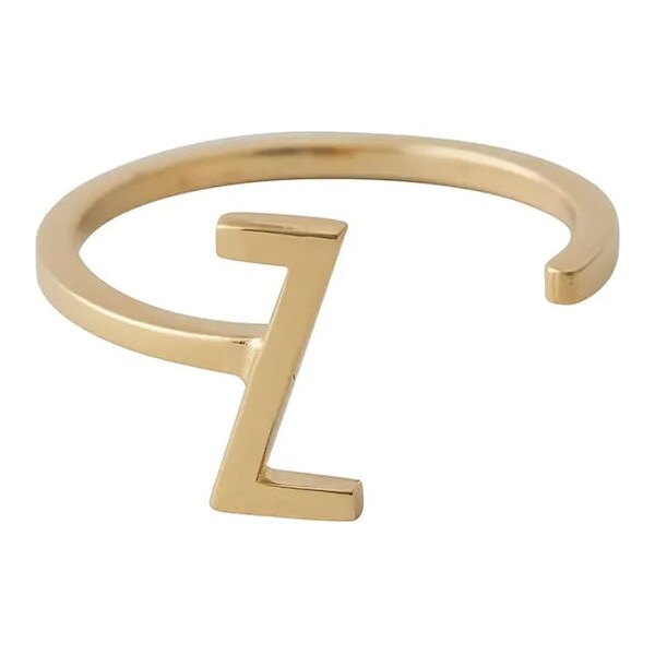 Strieborný pozlátený prsteň Design Letters 60861152