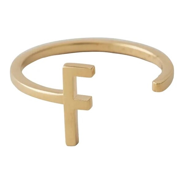 Strieborný pozlátený prsteň Design Letters 60861081