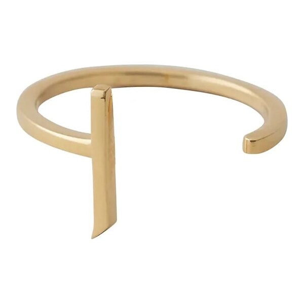 Strieborný pozlátený prsteň Design Letters 60861147