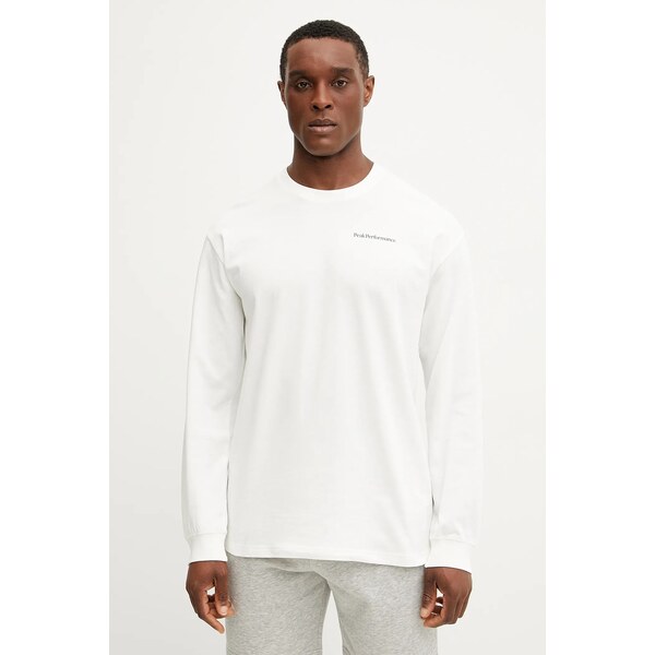 Bavlnené tričko s dlhým rukávom Peak Performance 64330502