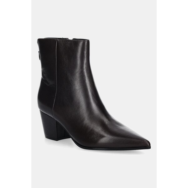 Kožené členkové topánky Guess HALISA 65252353