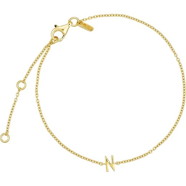 Strieborný pozlátený náramok Design Letters 60861318