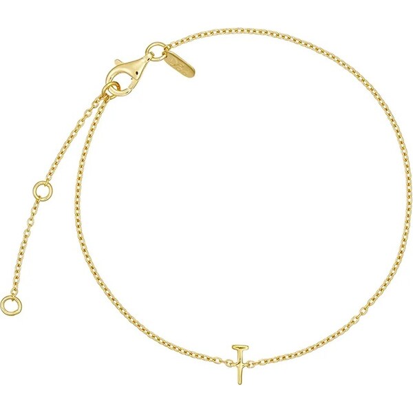 Strieborný pozlátený náramok Design Letters 60861314