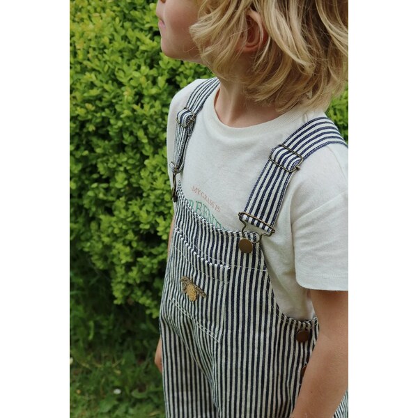 Detské bavlnené nohavice na traky Konges Sløjd FENDER OVERALLS GOTS 62903858