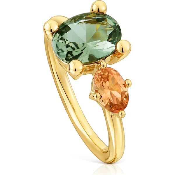 Strieborný pozlátený prsteň Tous 12 Color Lab 64316769